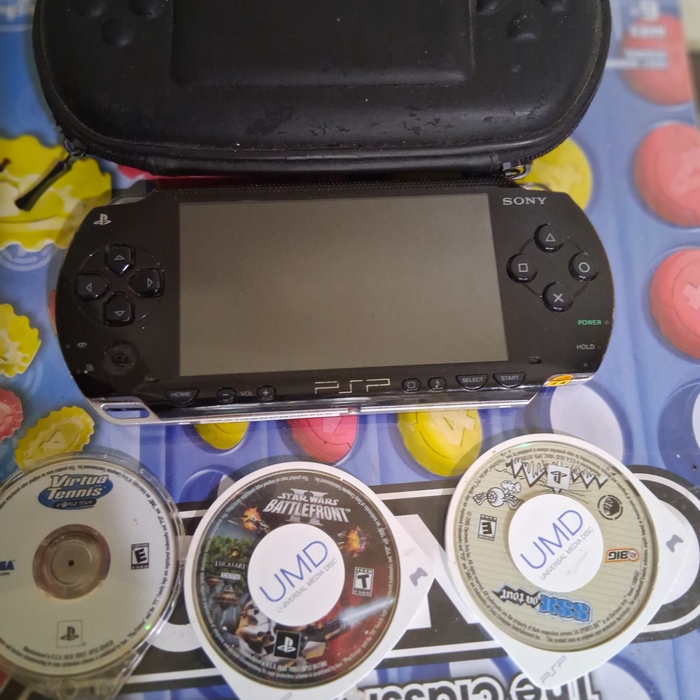Sony PSP Portable Gaming System in Black with UMD Games